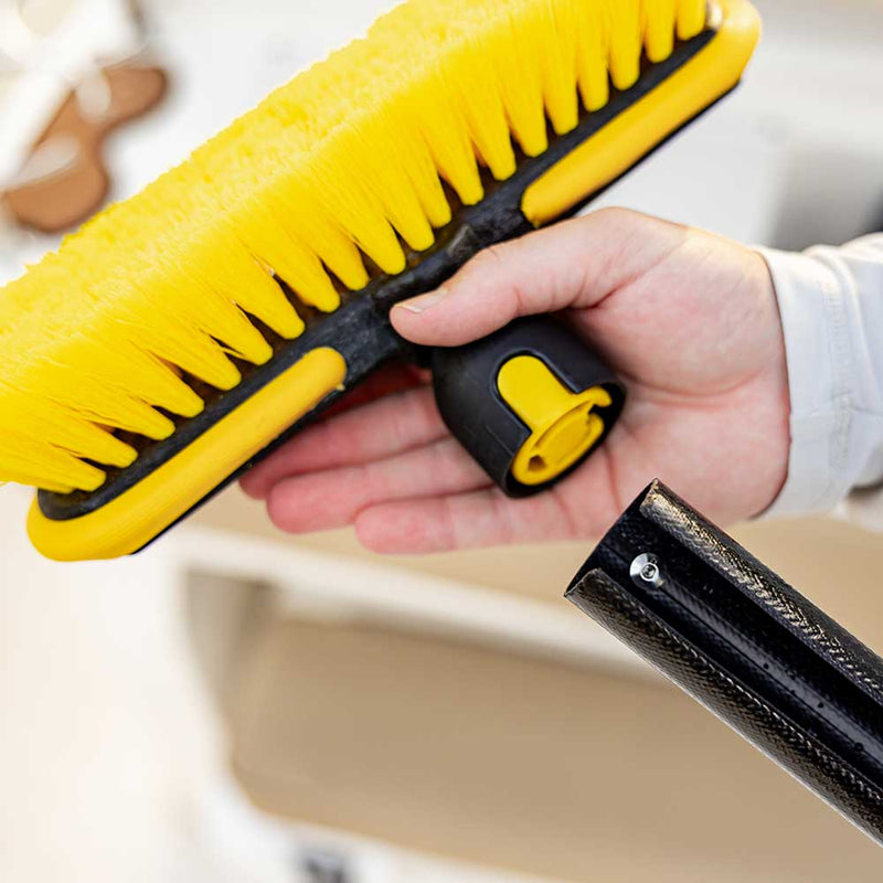 Load image into Gallery viewer, Stiff brush attachment for the rollable boat hook
